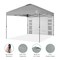 Best Choice Products 10x10ft Easy Setup Pop Up Canopy, Portable Tent w/ Side Wall, 1-Button Push, Case